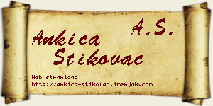 Ankica Štikovac vizit kartica